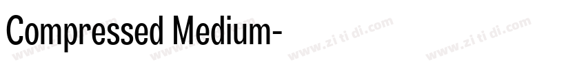 Compressed Medium字体转换